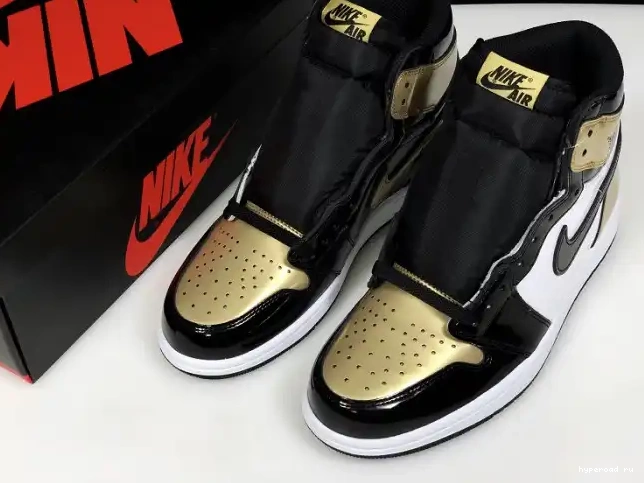 Retro Glod Toe Air High Jordan 1 861428-007 0415